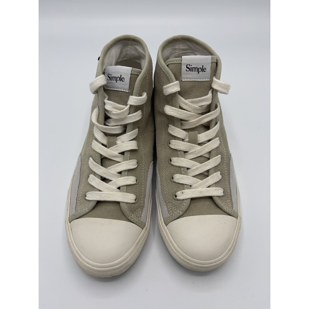 Simple Sneakers S1 Mid Suede Skate Shoes Salt Pepper Sz 9 / EU 42 Bloom Insoles